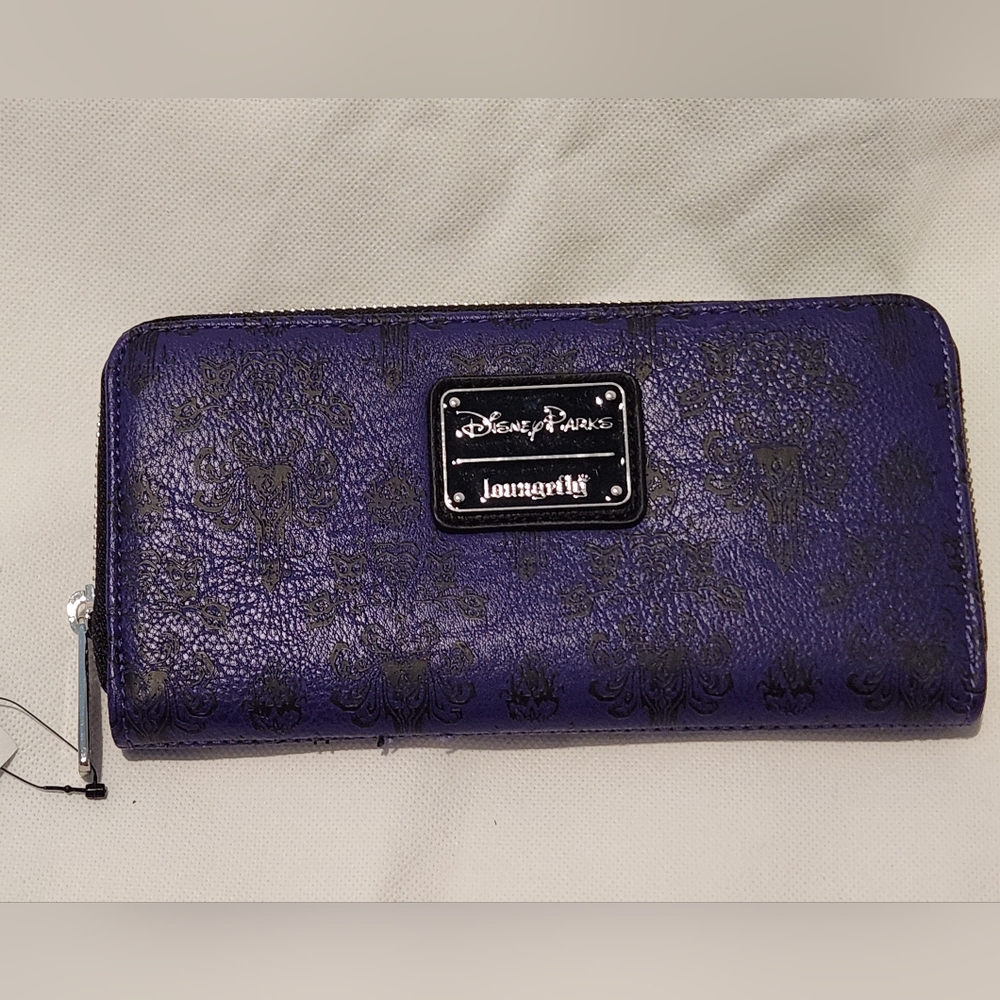 Loungefly Disney Hunted Mansion Design Zip-Around Wallet